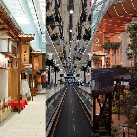 Montagem - melhores aeroportos do mundo