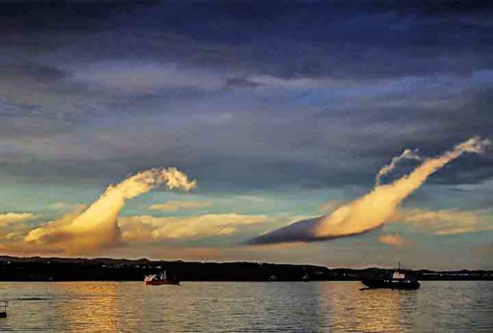 Nuvens de Kelvin-Helmholtz ( A curiosa formação de nuvens que foi vista no céu de Wyoming) - Formações naturais estranhamente encantadoras