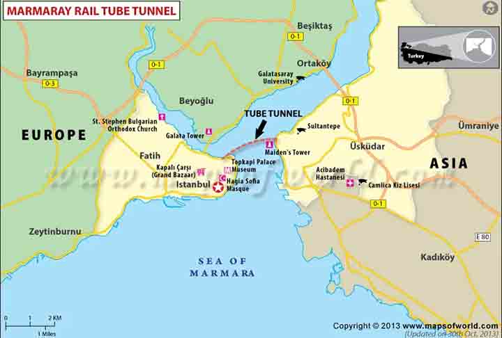 A construção do projeto começou em maio de 2004. Inclui um trecho submarino de 13,3 km em Istambul e o melhoramento de 63 km de linhas suburbanas para criar uma linha de alta capacidade com 76,3 km de extensão entre Gebze e Halkal?.