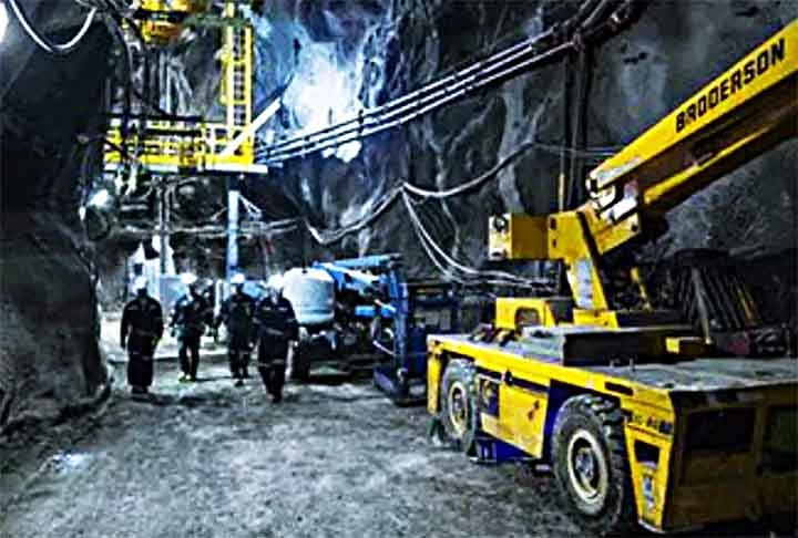 As operações na mina Totten foram iniciadas em 2014, após a conclusão da construção e do desenvolvimento da infraestrutura necessária para a mineração subterrânea.- Divulgação
