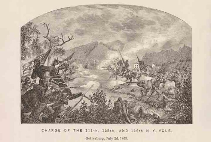 Batalha de Gettysburg - Reprodução da Cornell University Library