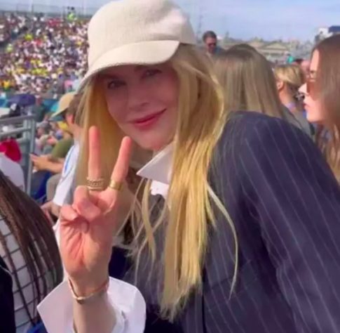 Brasileiro esbarra com Nicole Kidman durante olimpíadas de Paris