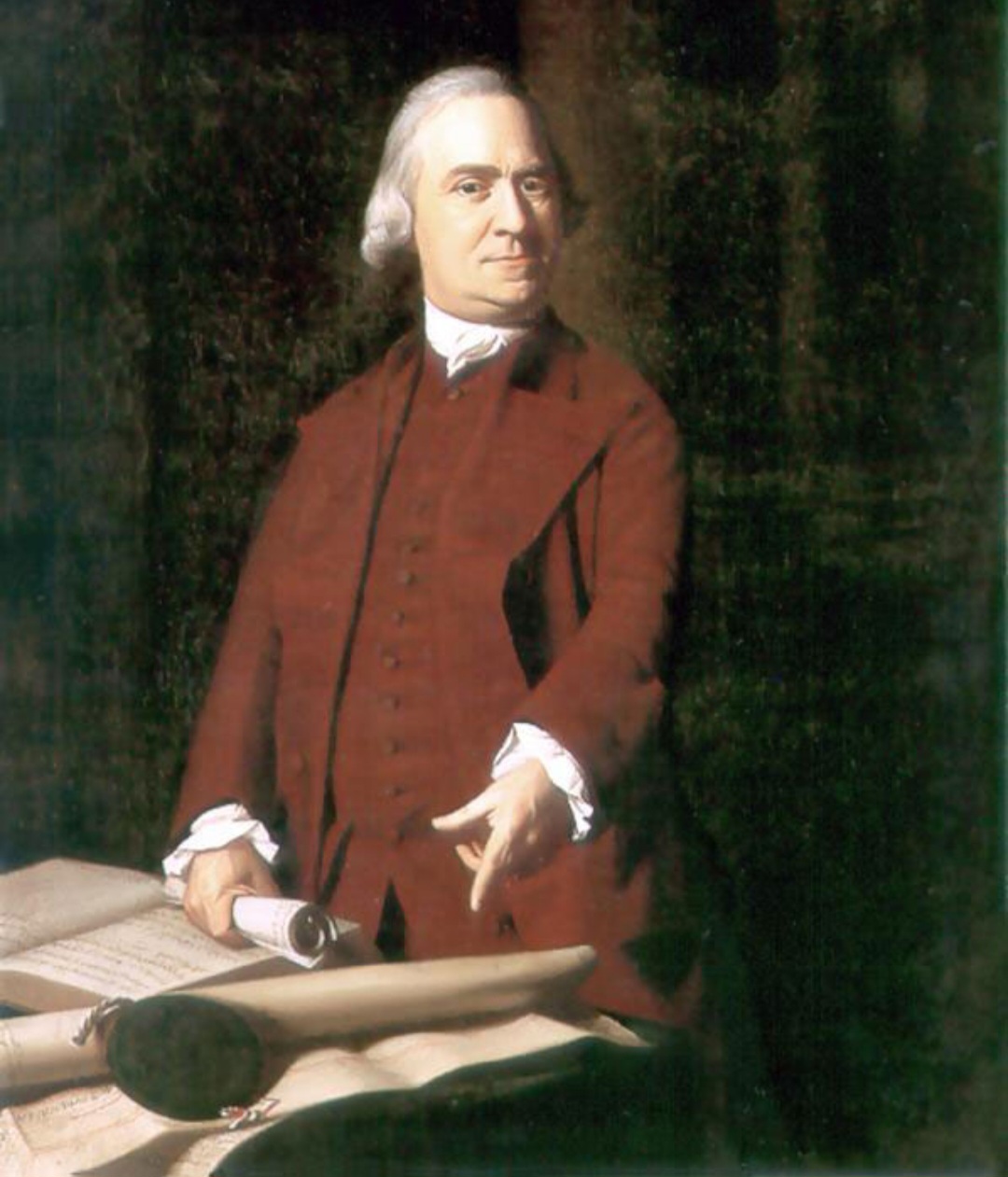 Samuel Adams, primo de segundo grau de John, nasceu em 27 de setembro de 1722. Ele foi um político e filósofo, e um dos líderes da Revolução Americana. Samuel faleceu em 2 de outubro de 1803, aos 81 anos.