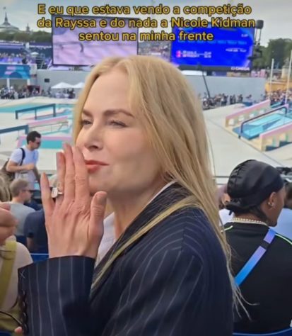 Brasileiro esbarra com Nicole Kidman durante olimpíadas de Paris