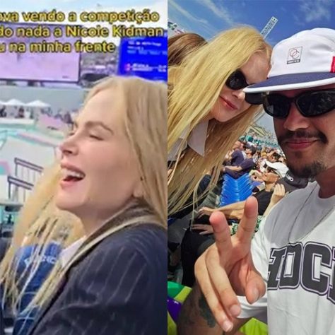 Brasileiro esbarra com Nicole Kidman durante olimpíadas de Paris