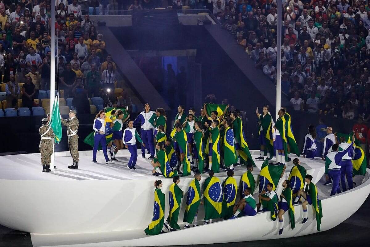 Cerimônia de abertura dos Jogos Olímpicos do Rio de Janeiro, em 2016