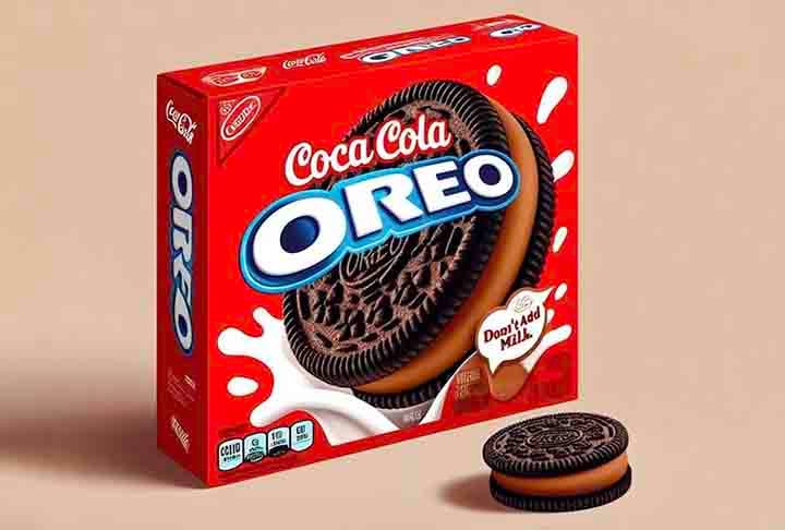 A união entre as empresas resultará no lançamento de um biscoito em vermelho e preto com casquinhas no sabor Coca-Cola que estouram na boca. De acordo com o comunicado para a imprensa, o alimento traz ?sensação de efervescência? ao ser consumido.
 -  Divulgação
