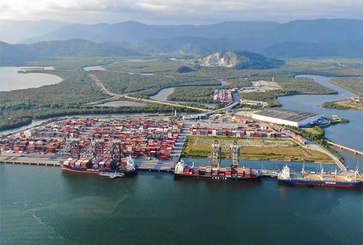 Porto de Santos, São Paulo - Portos Mundiais - instagram @portodesantosbr