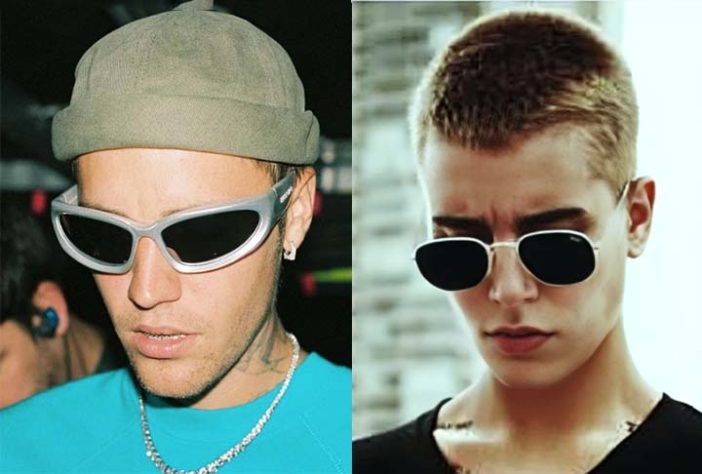 Justin Bieber e Marcelly Riekman - Sósias Famosos - Reprodução dos Instagrams @justinbieber e @marcellyriekmannfansclube