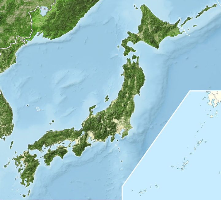 Japão mapa