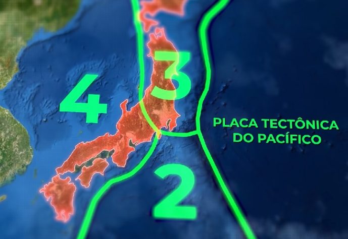 Placas tectônicas Japão