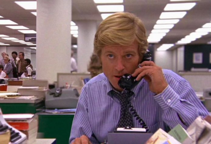 Robert Redford em Todos os Homens do Presidente (1976)