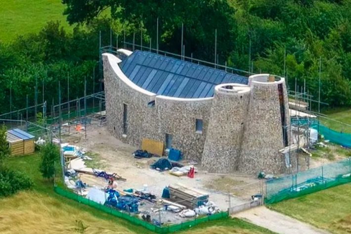 Sauna construída por Ed Sheeran