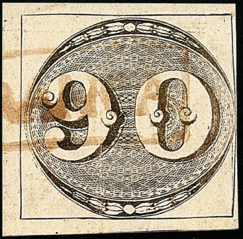 Selo Olho de Boi 90 réis