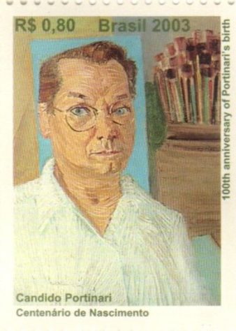 Selo centenário de nascimento de Candido Portinari 