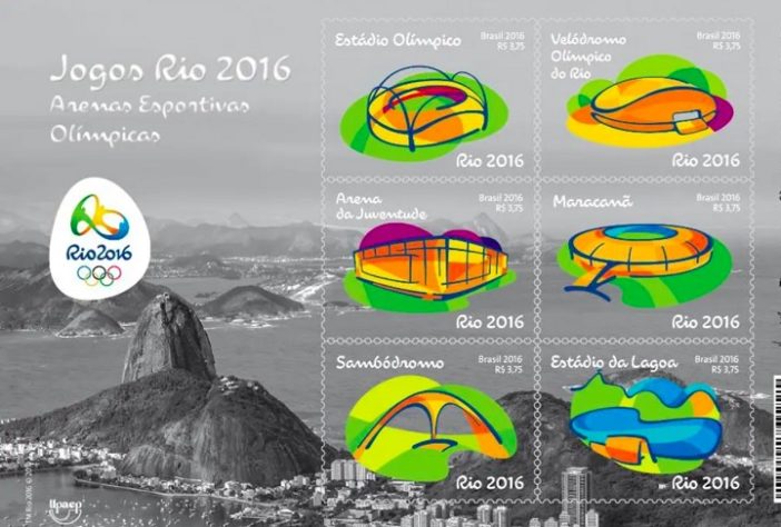 Selo em homenagem aos Jogos Olímpicos Rio 2016