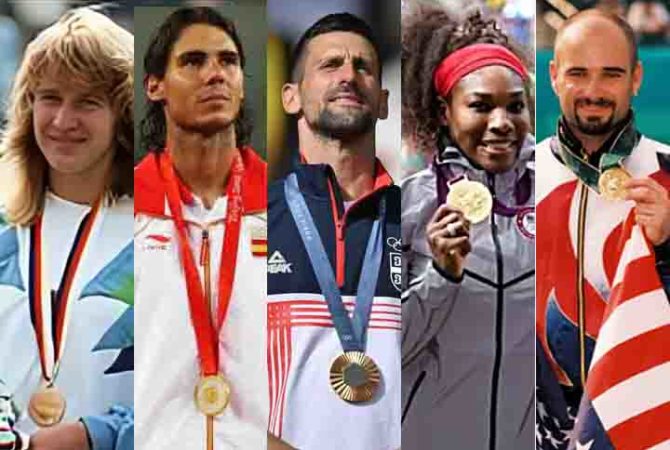 Gigantes: Tenistas que ganharam o cobiçado ‘Golden Slam’