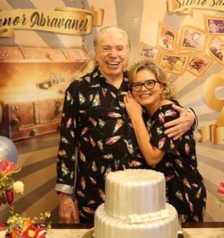 Silvio Santos e Cintia Abravanel