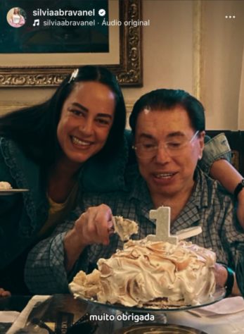 Silvio Santos e Silvia Abravanel