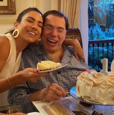 Silvio Santos e Patricia Abravanel