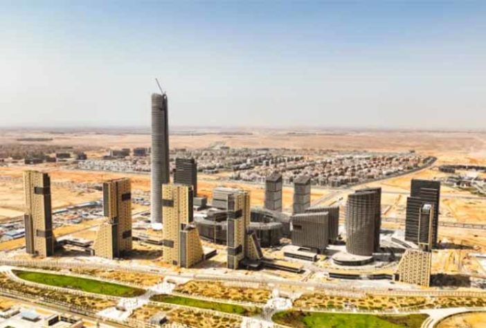 Cidade futurista da África