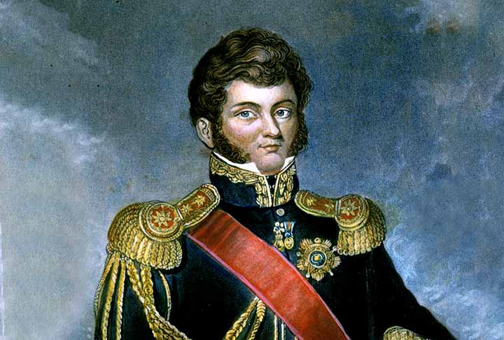 Bernardo O’Higgins — Considerado um dos “Pais da Pátria”, foi um dos principais líderes da independência do Chile, formalizada em 12 de fevereiro de 1818. Governou como diretor supremo entre 1817 e 1823, quando renunciou em meio a uma crise política. Exilou-se no Peru, onde morreu em 1842.