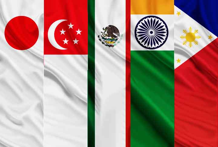 Por outro lado , Japão, Singapura, México, Índia e Filipinas estão entre os países onde esse problema não é frequente. 