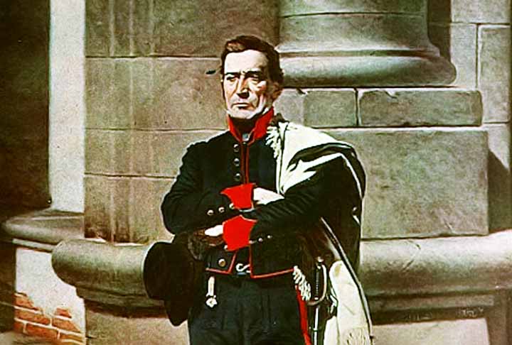 José Gervasio Artigas — Considerado o herói nacional do Uruguai, liderou a luta da Banda Oriental contra o domínio espanhol e defendeu um projeto republicano e federalista. Exilado desde 1820, não participou da declaração de independência de 25 de agosto de 1825. A criação do Estado uruguaio foi reconhecida em 1828.