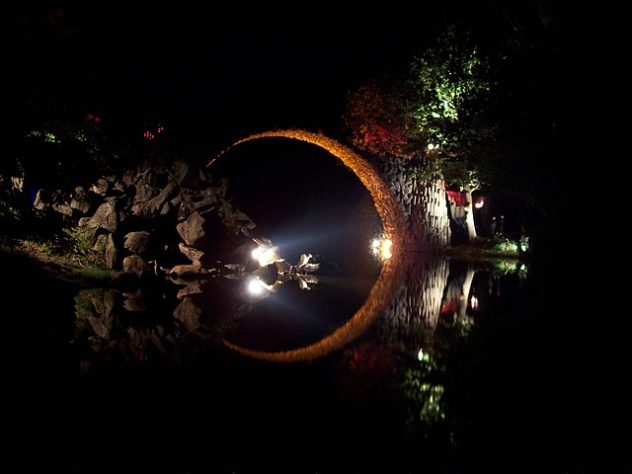 Ponte Rakotzbrücke - Kromlau - Ponte do Diabo na Alemanha