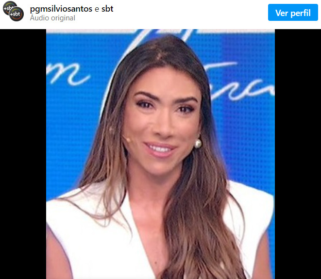 A emissora postou a emoÃ§Ã£o nas redes sociais, e PatrÃ­cia expressou a saudade: 
