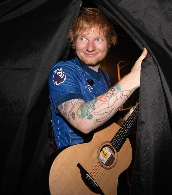Foi a terceira vez que o astro britânico se apresentou no festival carioca - as outras aconteceram em 2015 e 2017. Em todas essas edições, ele foi um dos artistas mais aguardados e fez shows elogiados.-Ed Sheeran instagram