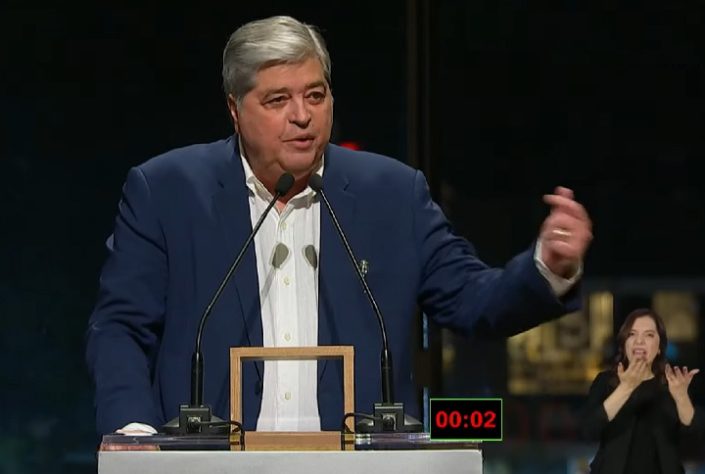 Datena durante debate para Prefeitura de SP