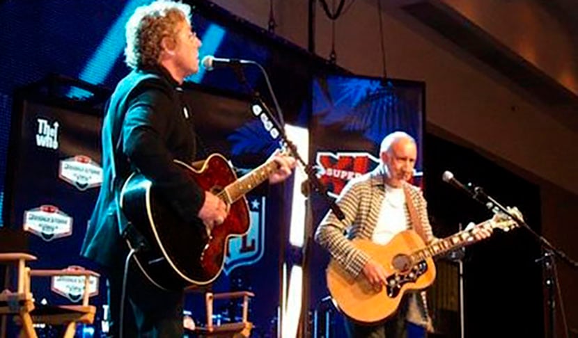 The Who - A banda de rock britânica, que no começo ficou famosa por quebrar os instrumentos no fim dos shows, segue  desde 1964.  O vocalista Roger Daltrey (01/03/1944, 81 anos) e o guitarrista Pete Townshend (19/05/1945, 80 anos) continuam ativos. The Who veio ao Brasil em 2017 para o Rock in Rio. Em 2025 faz a turnê que deve ser de despedida nos EUA, Canadá e Europa. -