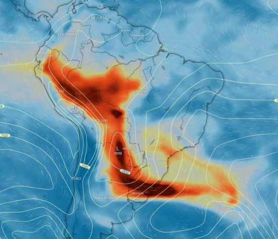 fumaça das queimadas no Brasil Divulgação