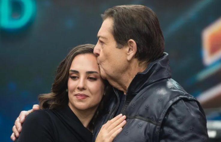 Faustão com a filha mais velha, Lara Silva