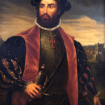 Pintura representando o navegador português Vasco da Gama