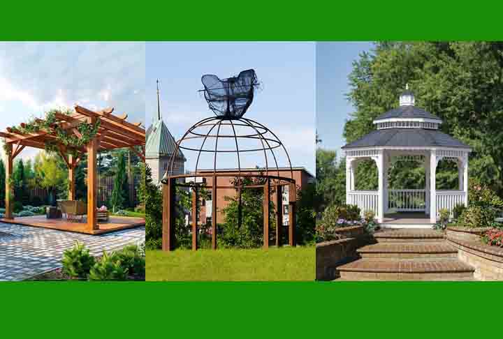 Os gazebos podem ser feitos de diversos materiais, incluindo madeira (comum pela estÃ©tica natural), metal (estruturas mais durÃ¡veis e modernas) e 
PVC (opÃ§Ã£o leve e resistente a intempÃ©ries). 
