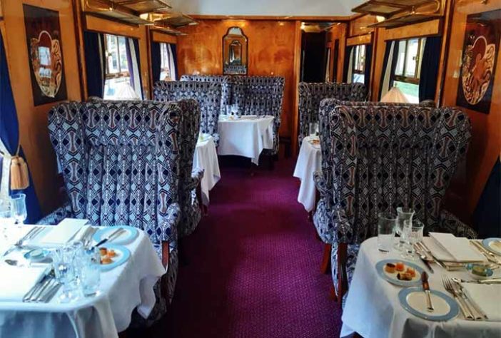 British Pullman, a Belmond Train - As cinco viagens de trem mais lindas do mundo - Instagram @belmondbritishpullman