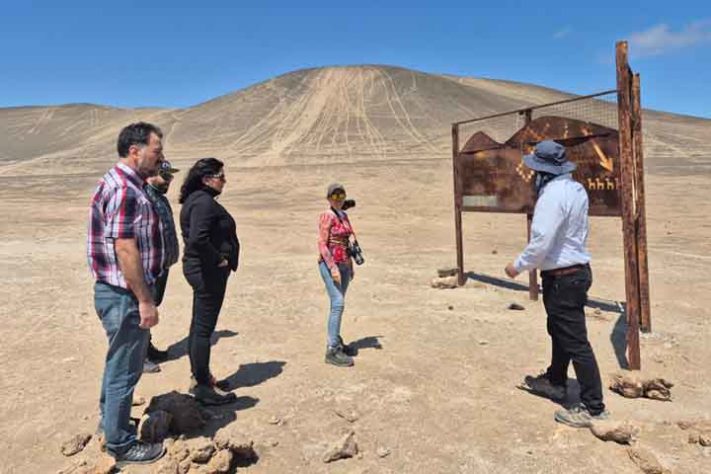 Vandalismo em Alto Barranco.- Geoglifos milenares - Ministerio de Bienes Nacionales – Chile