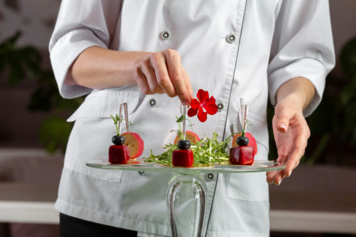 Culinária/gastronomia - flores comestíveis