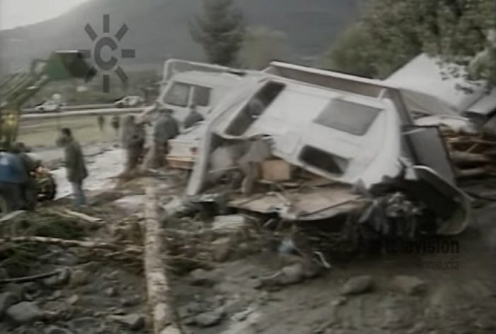 Catástrofe/enchente na província de Huesca, em 1996