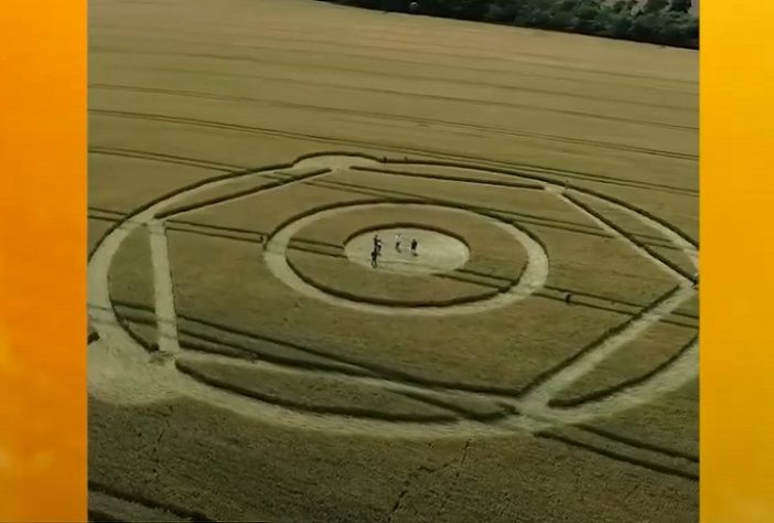 Agroglifo misterioso surge em plantação em SC