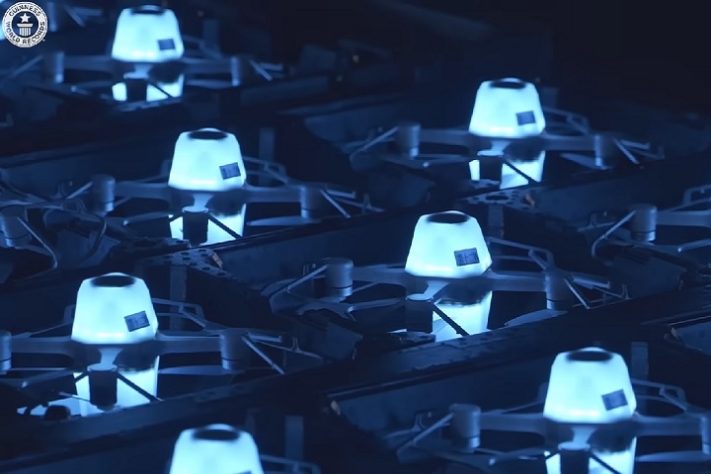 China bate recorde mundial de festival de drones no ar