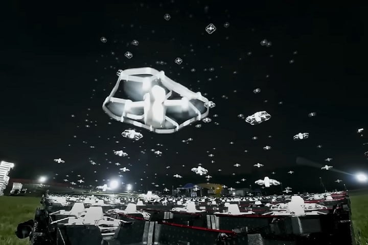 China bate recorde mundial de festival de drones no ar