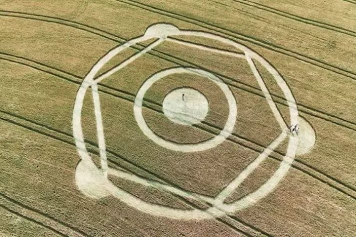 Agroglifo misterioso surge em plantação em SC