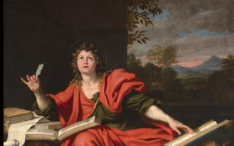 São João, o Evangelista, foi o mais jovem dos apóstolos. Ele era irmão de Tiago. Nasceu na Galileia no século I e morreu em Éfeso (na atual Turquia) por volta do ano 100 d.C.