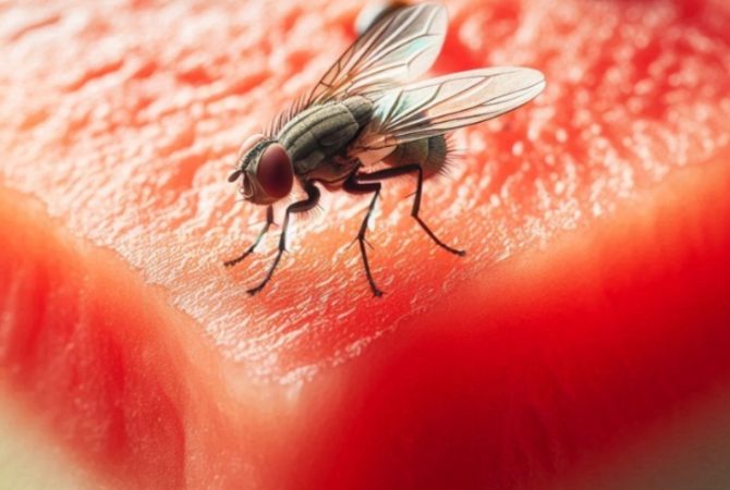 Ameaça das moscas: Basta 1 segundo de pouso para contaminação