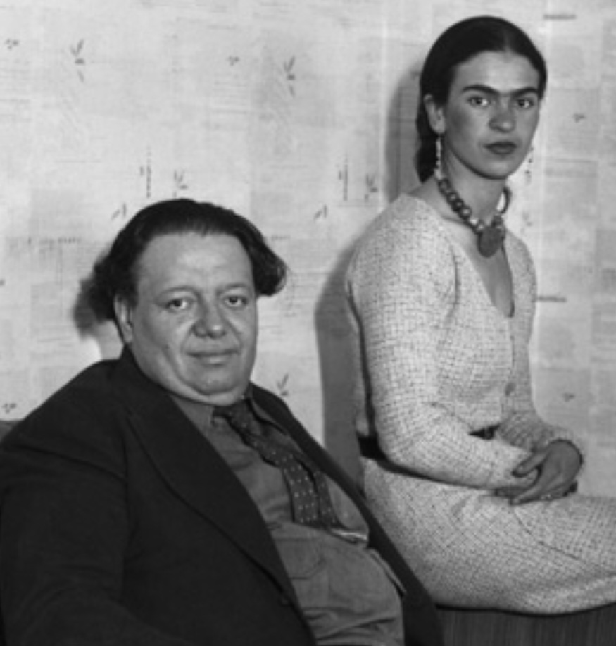 Um dos fatos mais conhecidos da biografia de Frida Ã© seu relacionamento com o muralista Diego Rivera, outro nome famoso das artes plÃ¡sticas do MÃ©xico. 
