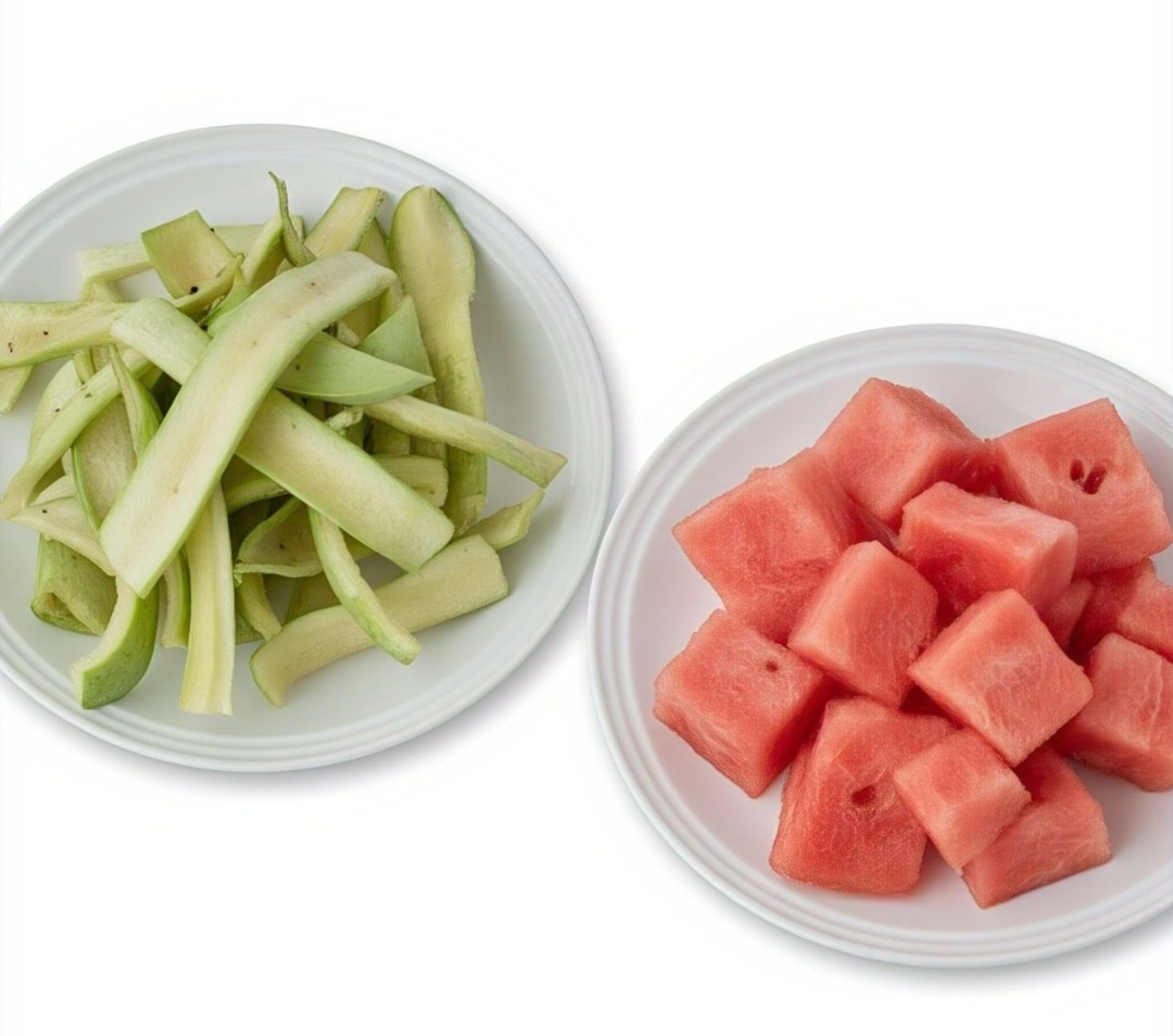 Algumas cascas ficam melhores para chás quentes, sendo fervidas no preparo. Outras funcionam muito bem como sucos misturadas à polpa da própria fruta com água ou leite.  - Imagem gerada por i.a.