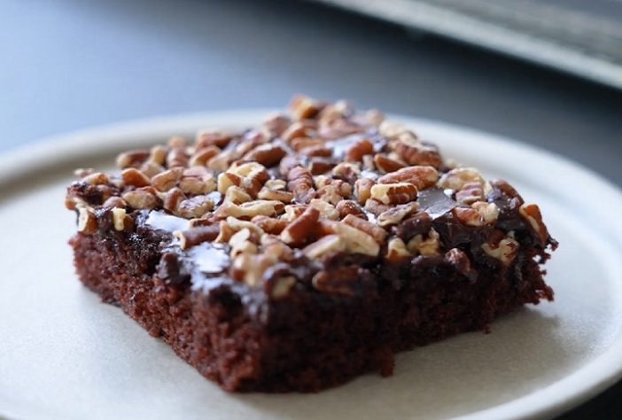 Texas Sheet Cake - bolo tradicional dos EUA
